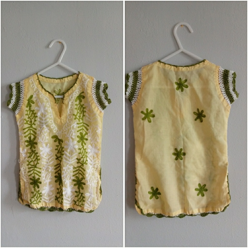 Handmade 70's era children's top